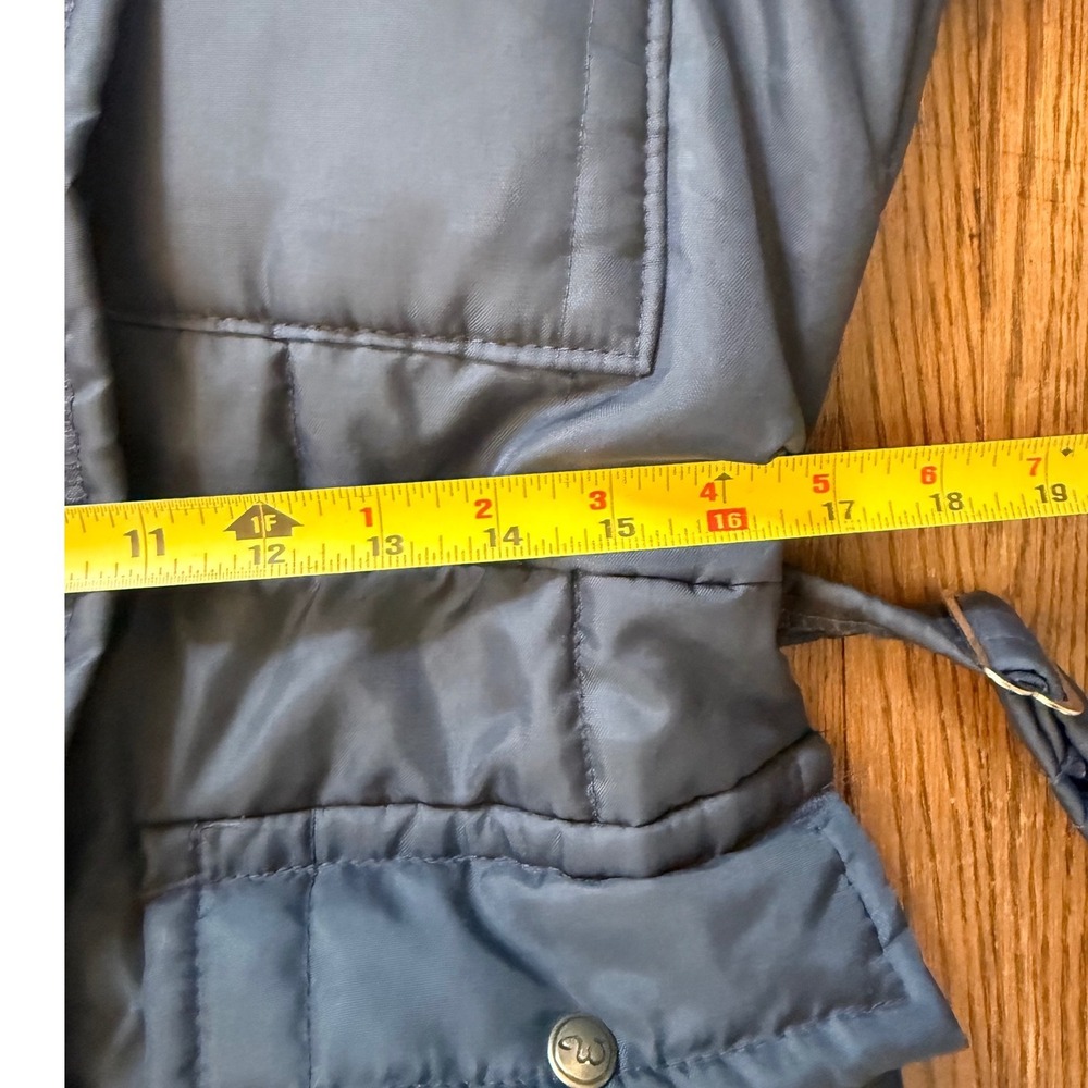 Vintage Walls Blizzard-Pruf Insulated Snow Suit Navy Blue Faux Fur Collar USA M - Picture 5 of 6